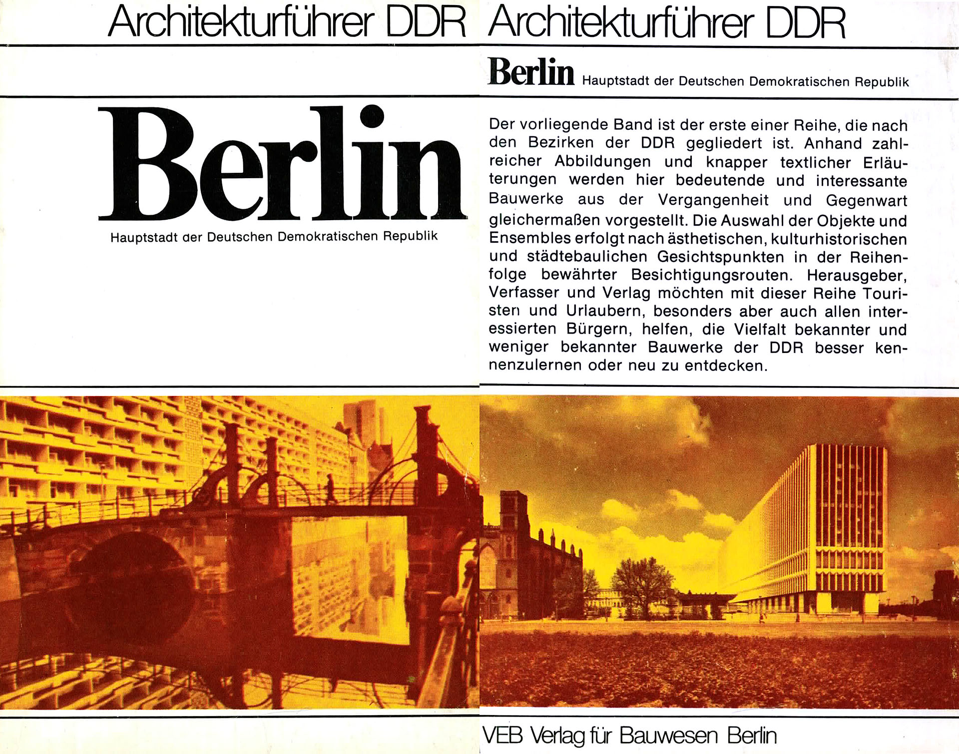 Architekturführer DDR - Berlin - Schulz, Joachim / Gräbner, Werner